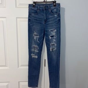 American Eagle ripped skinny jeans